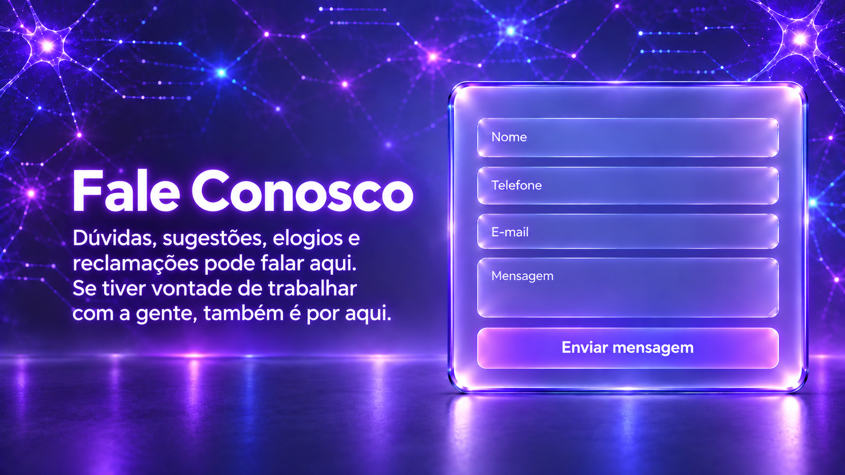 Fundo de conexões digitais em tons de roxo